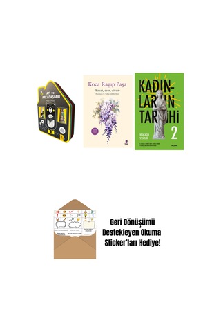 Ayı Ve Arkadaşları Keçe Kitap + Koca Râgıp Paşa + Kadınların Tarihi 2 + Okuma Sticker'ları