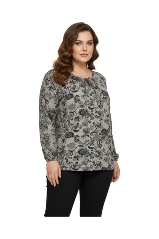 Wearon Kadın Yumoş Yaka Bağcıklı Modelli Bluz Bgl-st05138 Bej