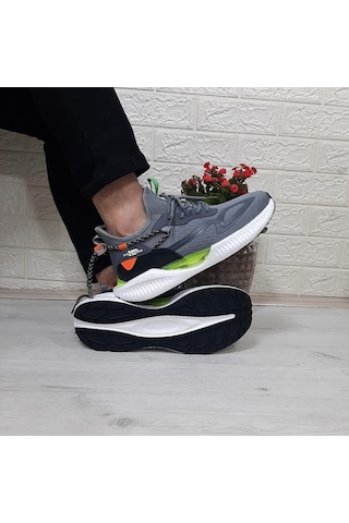 M.p 1659 Gri Renk Kaymaz Rahat Hafif Spor Ayakkabı 001