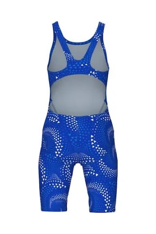 Arena Girl's Printed Full Body Kız Çocuk Mayo 009619200 Mavi
