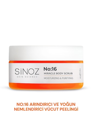 Sinoz No:16 Yoğun Nemlendirici ve Besleyici Vücut Peeling 300 G