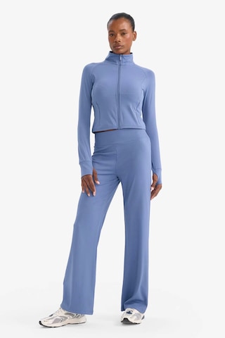 Defacto Slim Fit Dar Kesim Dik Yaka İçi Yumuşak Tüylü Hırka F2008ax26spın34 İndigo-ın34