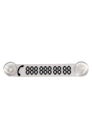 Cama Vantuzlu Oto Araç İçi Telefon Numaratör,telefon No Gösterici , Beyaz-siyah Ydnmr025