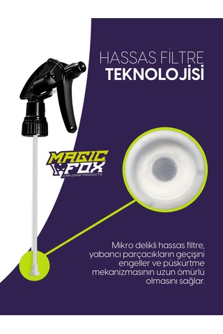 Alkali Ve Alkol Dayanımlı Kimyasal Sprey Şişe 1 Litre