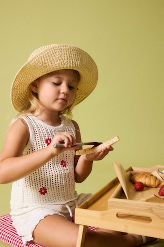 Defacto Ajurlu Beyaz Süveter Kız Bebek H9300a526hswt34 Beyaz-wt34