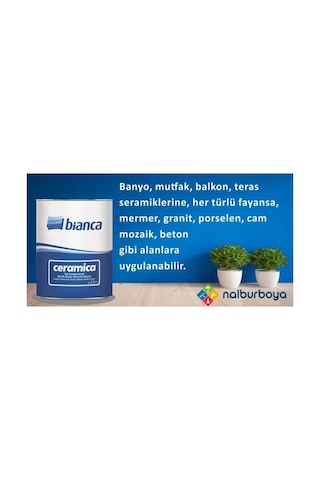 Fayans Boyası Kullanıma Hazır Ceramica 2,5lt 3,5kg 2,5 L