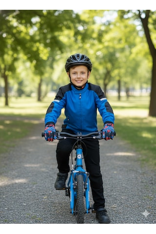 Çocuk Motosiklet & Bisiklet Eldiveni Örümcek Adam Desenli - Güvenli Sürüş İçin