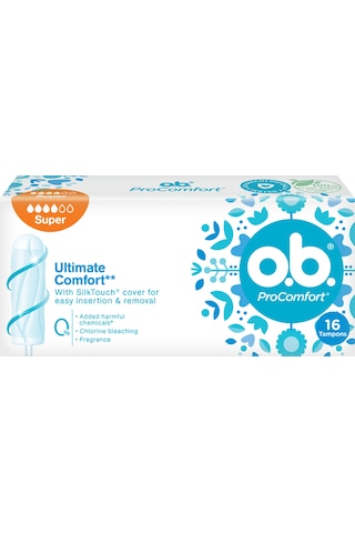 O.B. ProComfort Tampon Süper 16'lı