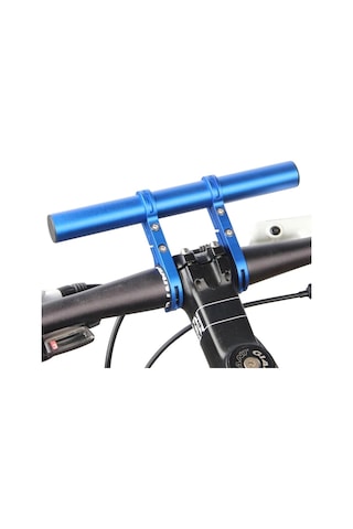 Bisiklet Gidon Bisiklet El Feneri Tutucu Gidon Bisiklet Aksesuarları Genişletici Montaj Braketi Mavi Mavi