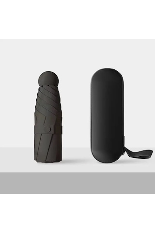 Özel Kılıflı Siyah Şemsiye Siyah