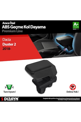 S-Dizayn Dacia Duster 2 Kol Dayama Kolçak Geçmeli ABS Siyah 2018