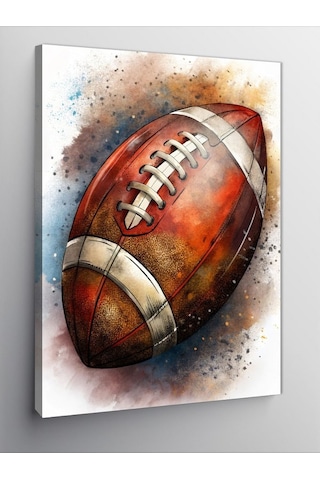 Kanvas Tablo Amerikan Futbol Topu 50cmx70cm