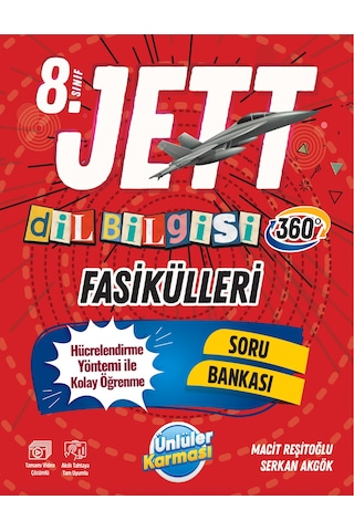 8.sınıf Jett Türkçe - Paragraf- Dil Bilgisi Fasikülleri - 1.dönem 5 Li Deneme