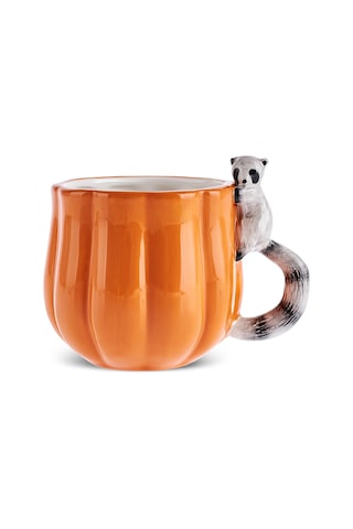 Karaca Cozy Bal Kabağı Rakun Kupa 320 Ml Çok Renkli
