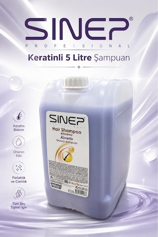 Sinep Profesyonel Protein İçerikli Onarıcı Şampuan 5 Litre X 4 Adet 1 Koli