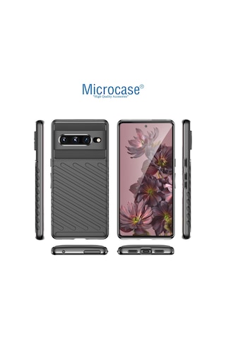Google Pixel 7 Pro Thunder Serisi Silikon Kılıf - Siyah Al3421
