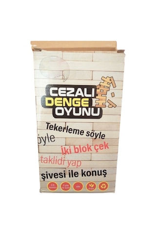 Cezalı Jenga Denge Oyunu Yeni Versiyon V2