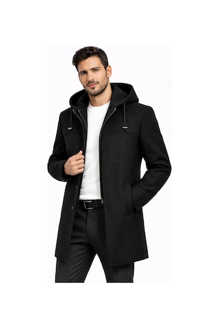 Classics Men Claassics Men Erkek Regular Fit Kaşe Kaban Ceket - 7530 Siyah