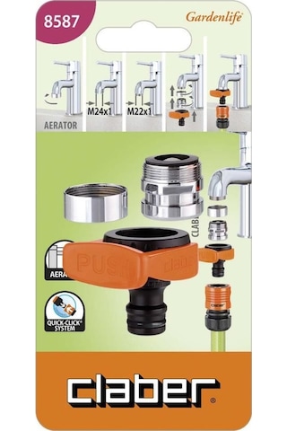 Batarya Tipi Musluk Adaptörü 3/4'' Claber 8587