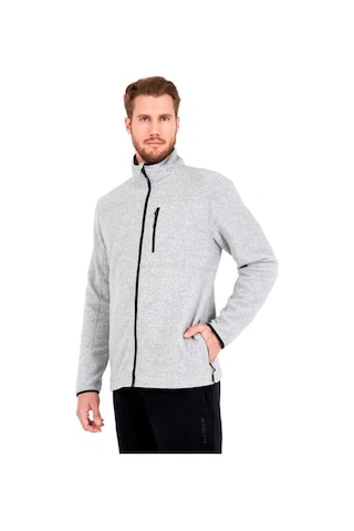 BLACKSPADE Önden Fermuarlı Polar Mont Gri L