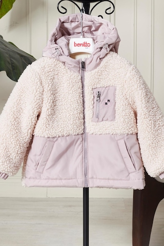 Benitto Kids Peluş Bebek Çocuk Mevsimlik Mont 51309 Lila