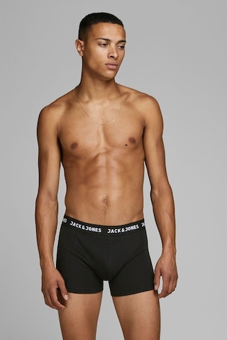 Jack & Jones Erkek 3'Lü Boxer 63412171944 Siyah Siyah