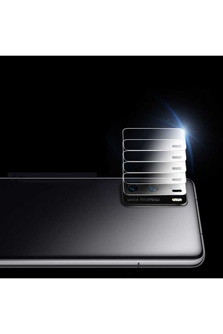 Huawei P40 Zore Nano Kamera Koruyucu Renksiz