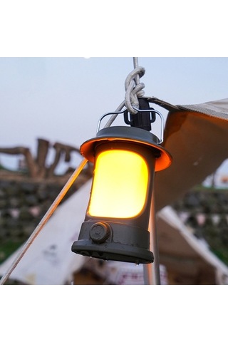 Tongxida Yeşil Led Kamp Işığı, Solar/c Type-c Şarjlı, Ayarlanabilir Parlaklık, Dayanıklı Mekan Işığı Yeşil Yeşil