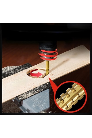 Xindoker Hss Titanyum Kaplama Testere Dişli Matkap Ucu Seti 3-8mm , 6 Parça, Düz Saplı, Hızlı Delme, Ahşap Ve Metal İçin Uygun