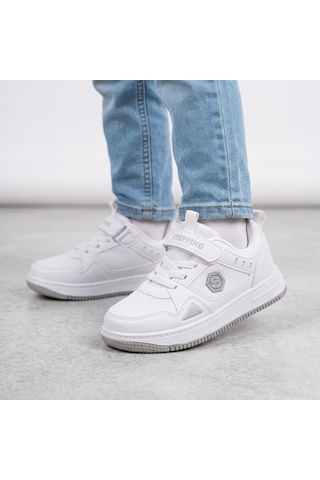 Hayo Çocuk Cırtlı Rahat Hafif Günlük Sneaker Spor Ayakkabı Beyaz
