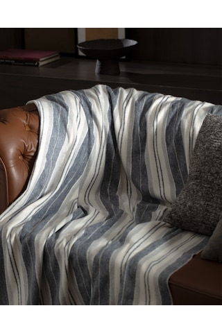 Madame Coco Nanny Tv Battaniye - Gri/indigo Gri