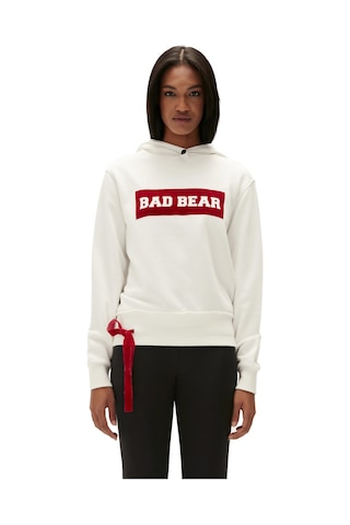 Bad Bear Flog Kadın Kapüşonlu SweatShirt- 22.04.12.007 Ekru