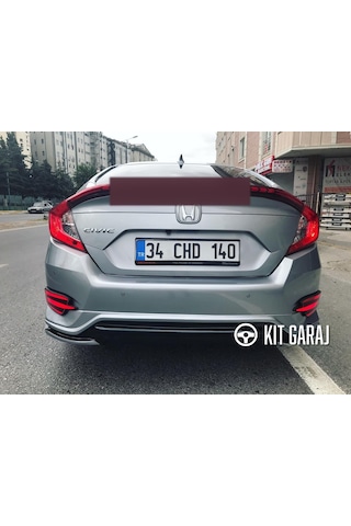 Kit Garaj Honda Civic Fc5 Turbo Arka Tampon Ek Arka Ek 2016-2021 Boyasız
