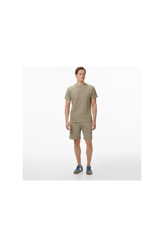 Nautica Erkek Bej Regular Fit T-shirt Düz V55318t Bej