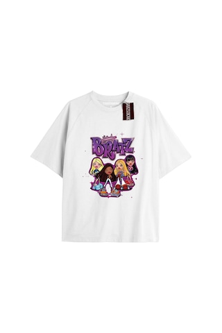 Tarzsokak Y2k Bratz Oversize Kod Bratz42 Beyaz