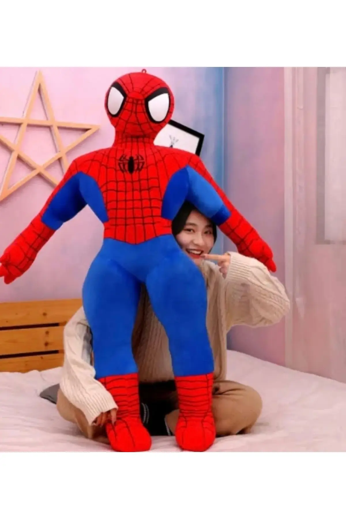 Örümcek Adam 55cm- Spiderman & Peluş Oyuncak Açık Kırmızı