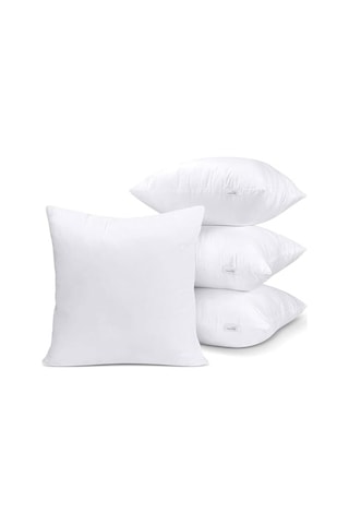 4 Adet Premium Kare Kırlent İç Yastık, 1. Kalite Elyaf Dolgu 35 x 35