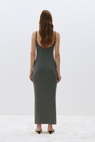Suud Collection Füme Rae Askılı Basic Elbise