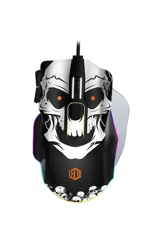 Lecoo Mg1102 8200 Dpı 10 Makro Tuşlu Kablolu Rgb Ledli Gaming   Mouse + Mousepad