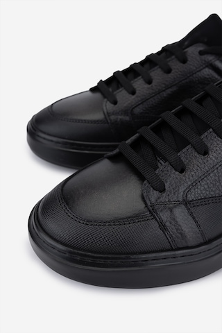 Valmenti Erkek Hakiki Deri Siyah Sneakers & Spor Ayakkabı 1093 2025 Erk Ayk Sk25-26 Sıyah Alkl Siyah