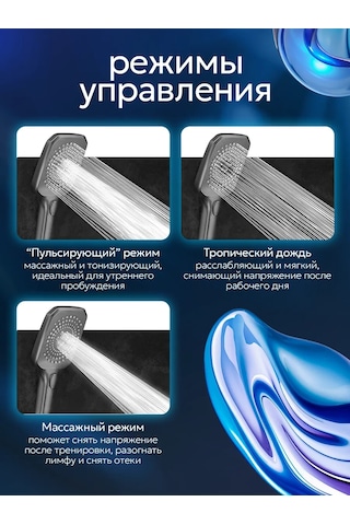 Dasao Masaj Modlu Siyah Duş Başlığı 314539285 Siyah