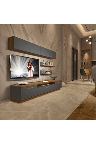 Decoraktiv Trendstyle 5 Mdf Tv Ünitesi Tv Sehpası Pera - Antrasit