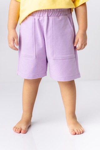 Zeyland Unisex Cepli Basic Şort-lıla Lila