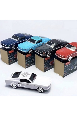 Wster Ws-1967bt Ford Mustang Gt 1967 Model Araba 10 W Fm Radyo Bluetooth Hoparlör Kırmızı