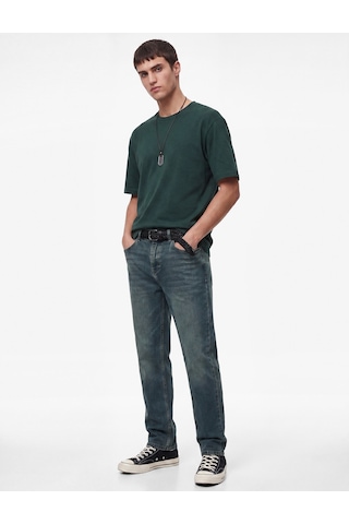 Koton Pamuklu Normal Bel Straight Fit Jean Pantolon - Mark Jean Orta İndigo 6sam40322nd