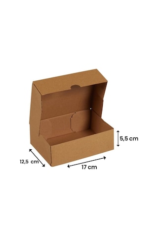 17x12,5x5,5-25 Adet Kesimli Karton Kutu - Internet Ve Kargo Kutusu 1