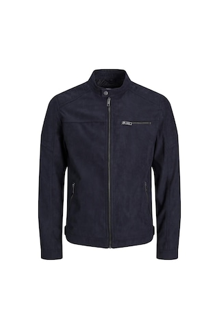 Jack & Jones Jjerocky Süet Deri Erkek Pu Deri Mont Jet Black Süet 12147218 Çok Renkli