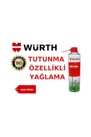 Würth Hhs 2000 Tutunma Özellikli Yağlayıcı Sıvı Gres 500 ML