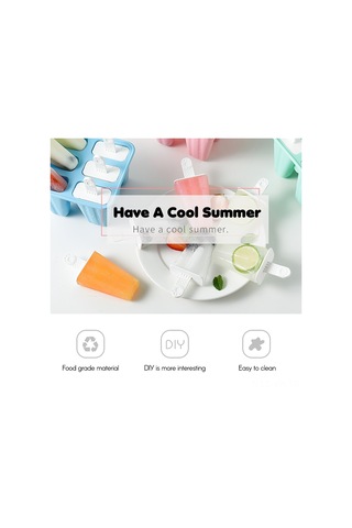 Vkemall 4'lü Pembe Silikon Buz Şekeri Kalıbı: Uzun Kollü Ve Bağımsız Kapaklı Çok Renkli