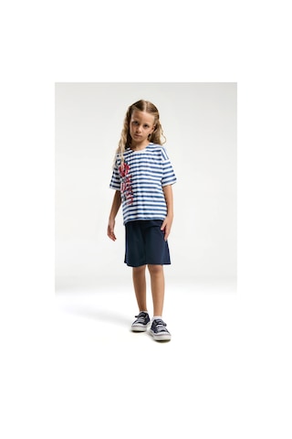 U.S. Polo Assn. Kız Çocuk Mavi Bermuda Takım 5274-47750 Mavi